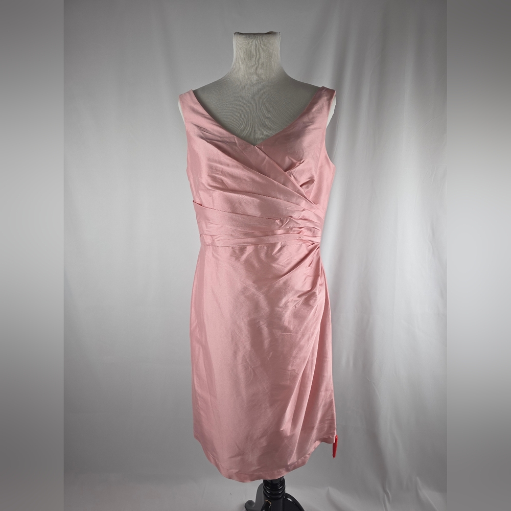 ALFRED SUNG Blush Pink Midi Dress